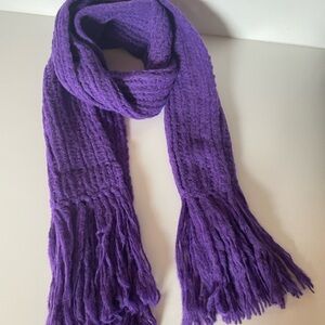 Purple Cozy Super Soft Alpaca Scarf NWOT